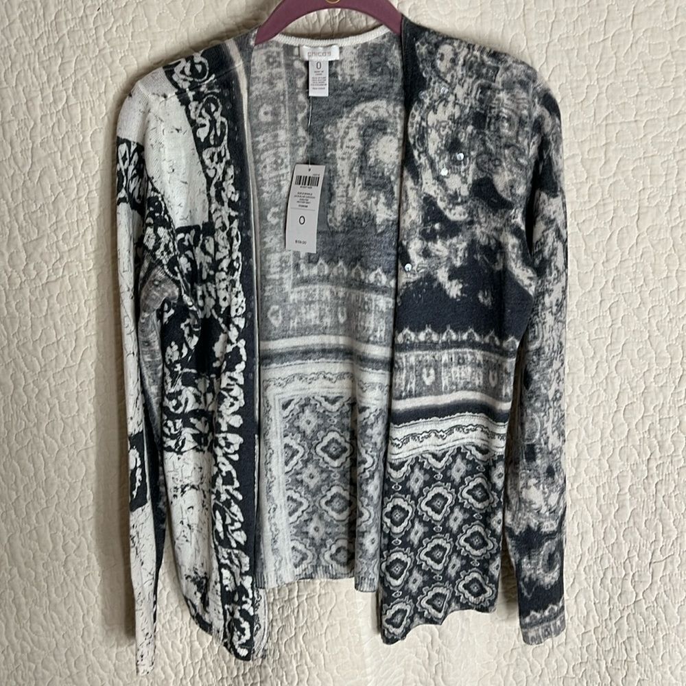 Chicos Jacqueline Cardigan “Subtle Sparkle”